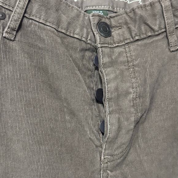 Eddie Bauer Pants Womens 12 Brown Corduroy Boyfriend Relaxed Button-Fly Stretch - Picture 3 of 4